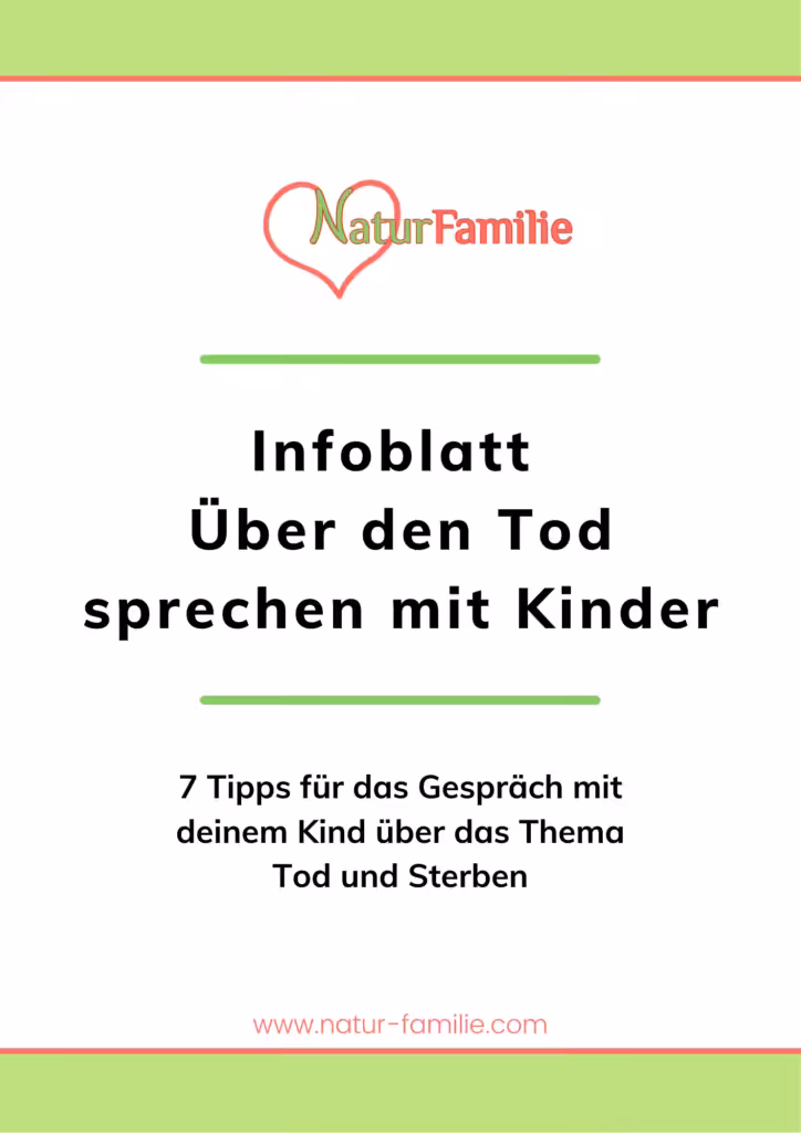 Infoblatt Über den Tod sprechen mit Kinder